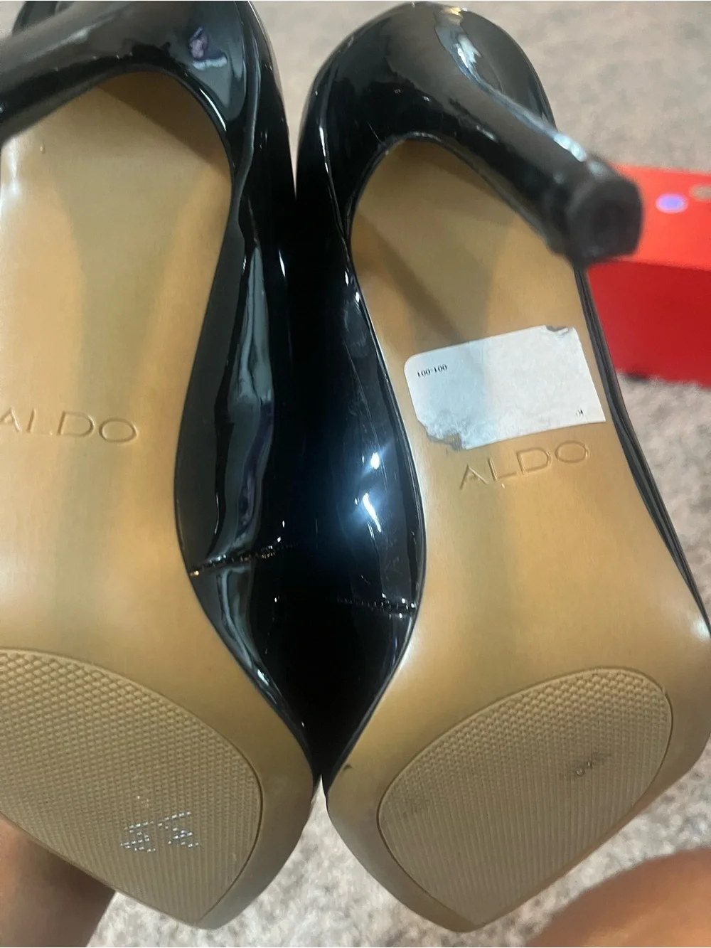 Aldo Black Patent Pointed-Toe Stiletto Pumps